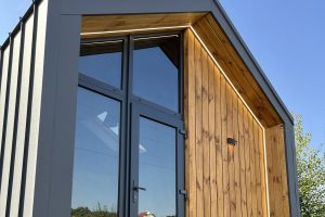 AREMBUD EU tiny house 28 m2 gallery wood terrace belgium barn module modern a-frame m2 Modular Home outside