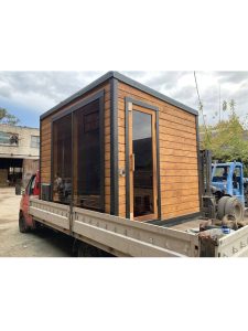 AREMBUD EU tiny house 7 gallery sauna wood belgium barn module modern a-frame Modular Home delivery