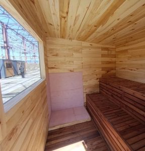 AREMBUD EU tiny house 7 gallery sauna wood belgium module modern a-frame Modular Home in