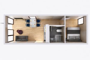 AREMBUD EU tiny house gallery sauna wood belgium module modern barn 35 a-frame Modular Home metal