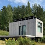 AREMBUD EU tiny house gallery wood terrace belgium barn modern 3 a-frame m2 Modular Home Custom kitchen bethroom redy to buy