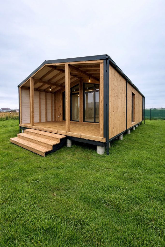 arembud eu tiny house wood belgium barn module modern modular home